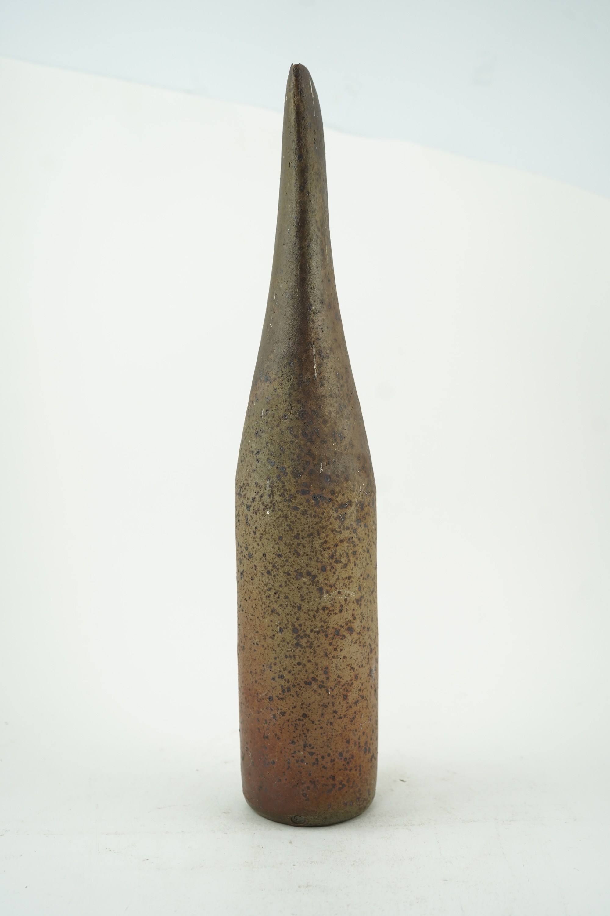 Joanna Constantinidis (1927-2000): A tall stoneware bottle vase